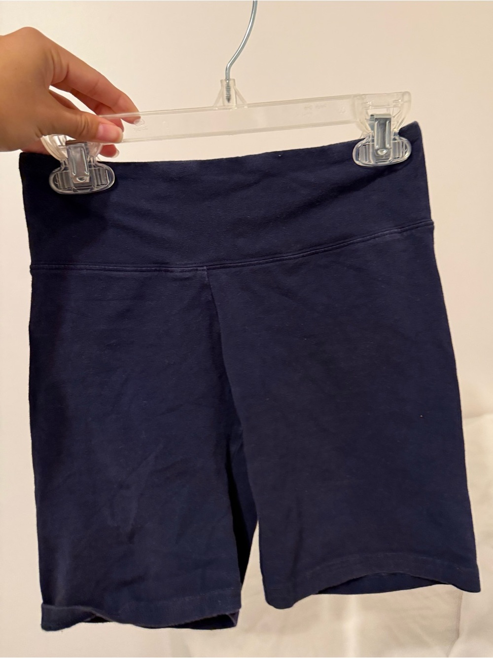 Aritzia TNA Navy Blue Biker Shorts